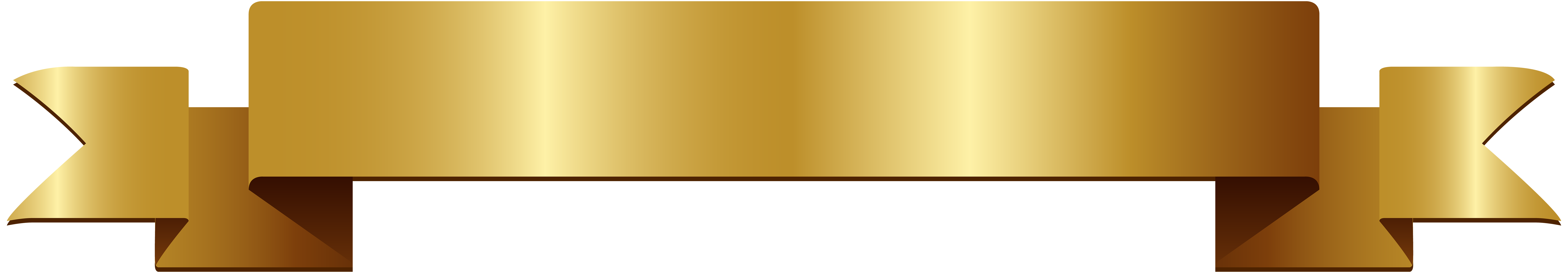 Gold Banner PNG Photo