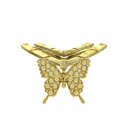 Gold Butterfly PNG Image HD