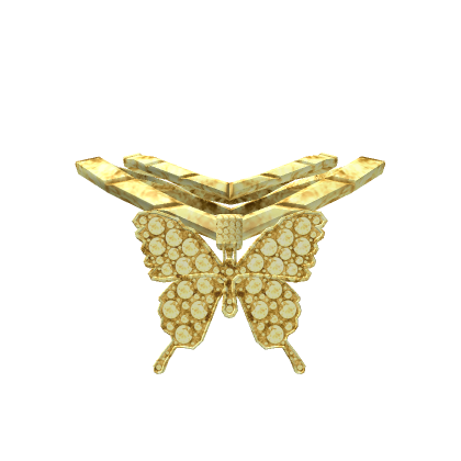 Gold Butterfly PNG Image HD