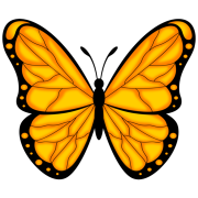 Gold Butterfly PNG Photos
