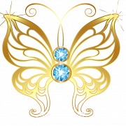 Gold Butterfly PNG Pic
