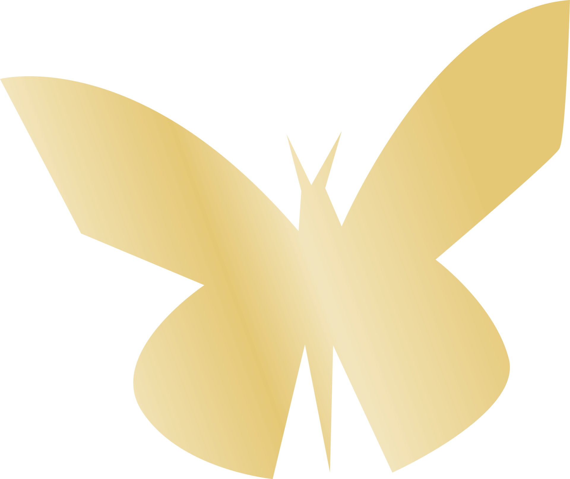 Gold Butterfly Transparent