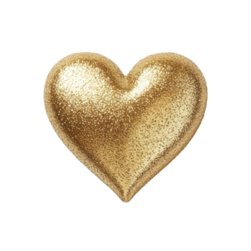 Gold Heart PNG Free Image