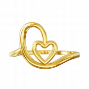Gold Heart PNG Image HD