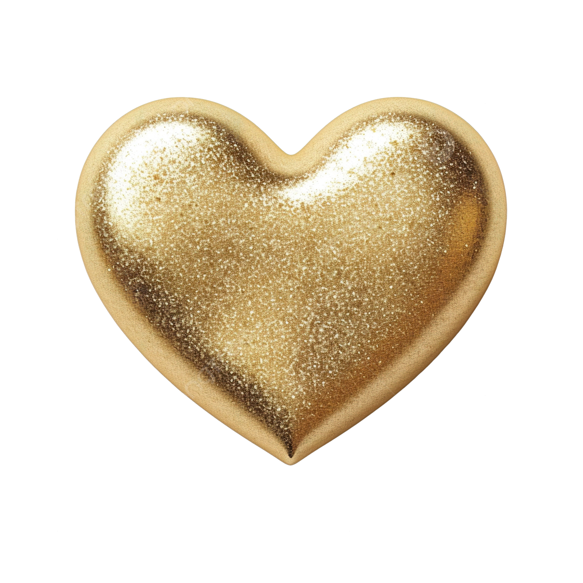 Gold Heart PNG Images HD