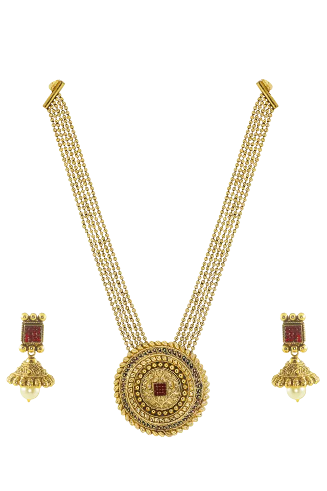 Gold Necklace PNG Cutout