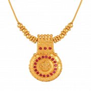 Gold Necklace PNG File