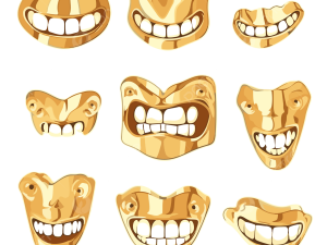 Gold Teeth Transparent