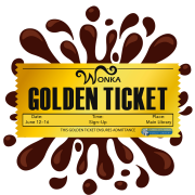 Golden Ticket Background PNG