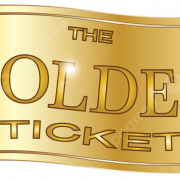 Golden Ticket PNG Clipart