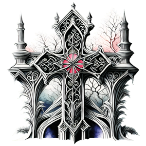 Gothic Cross PNG Clipart
