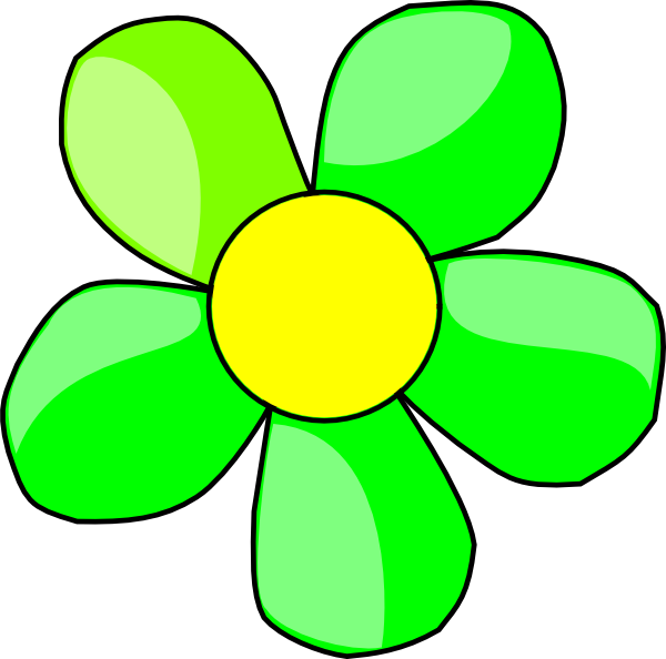 Green Flower PNG File