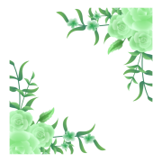 Green Flower PNG HD Image