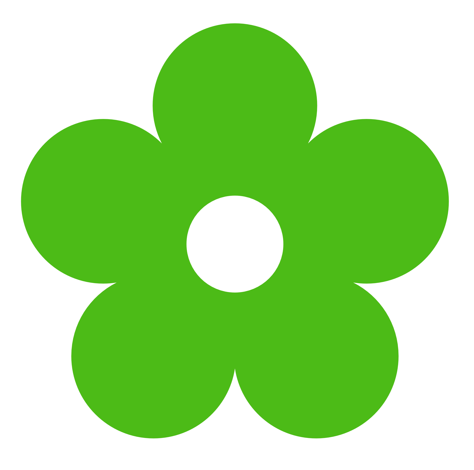Green Flower PNG Image