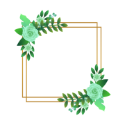Green Flower PNG Picture