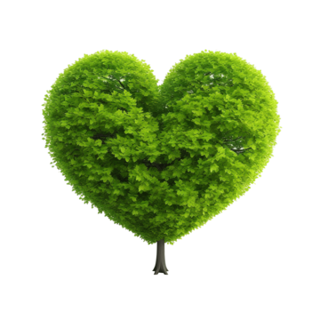 Green Heart PNG Clipart