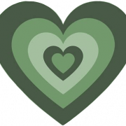 Green Heart PNG Cutout