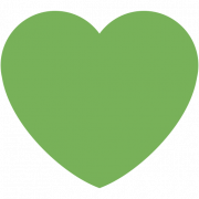 Green Heart PNG Free Image