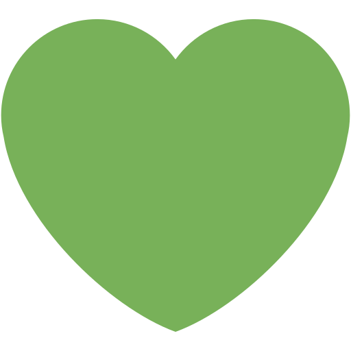 Green Heart PNG Free Image
