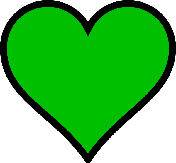 Green Heart PNG Images