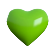 Green Heart PNG Pic