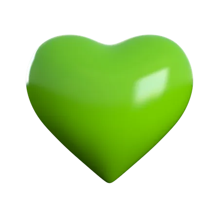Green Heart PNG Pic
