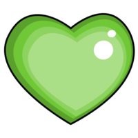 Green Heart PNG Picture
