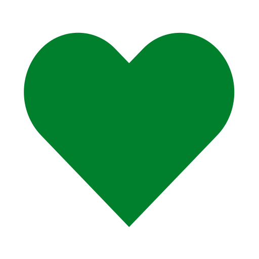 Green Heart Transparent