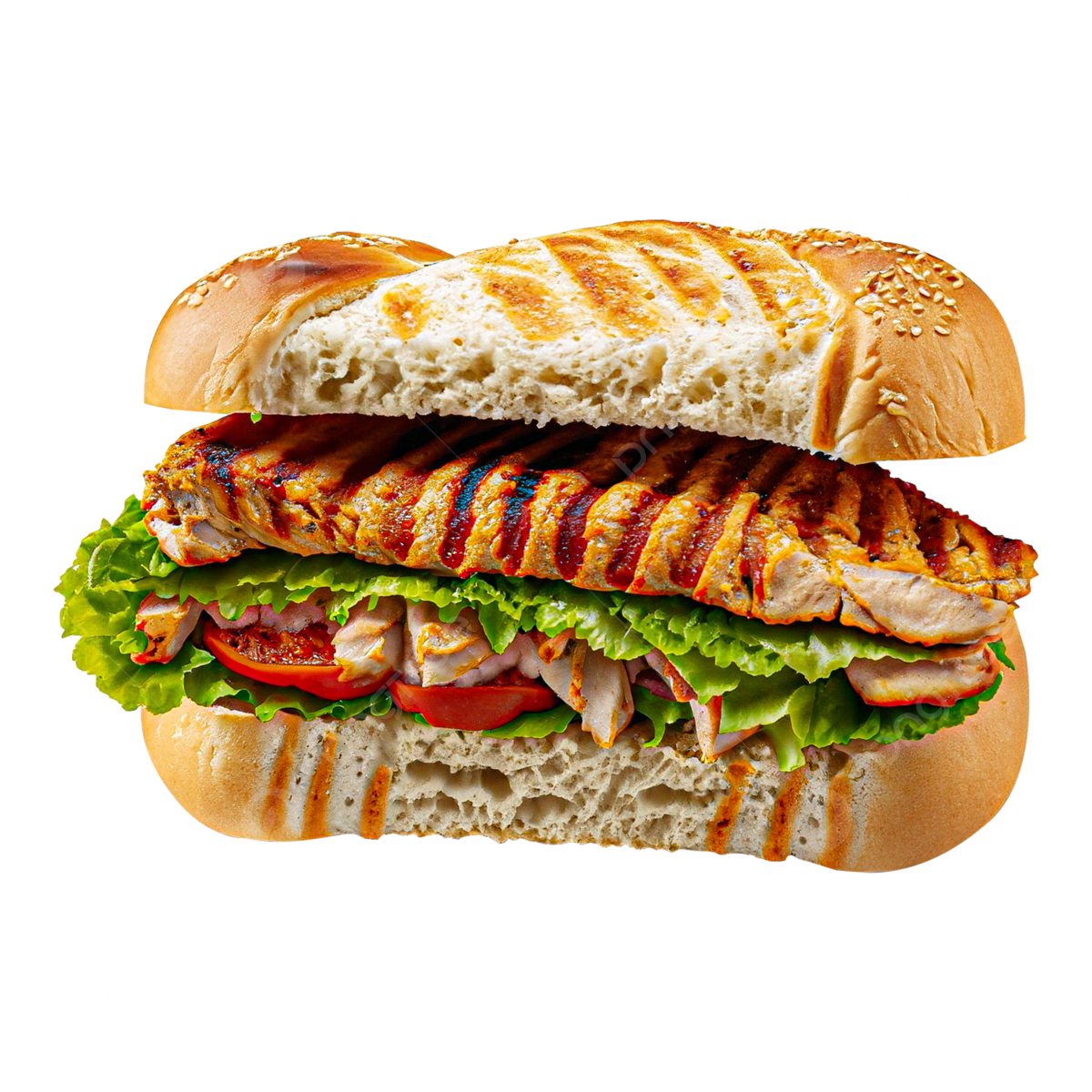 Grilled Chicken Sandwich PNG Images