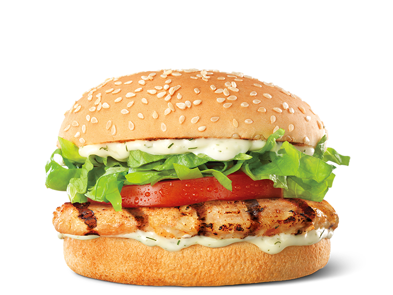 Grilled Chicken Sandwich PNG Photo