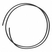 Hand Drawn Circle PNG Cutout