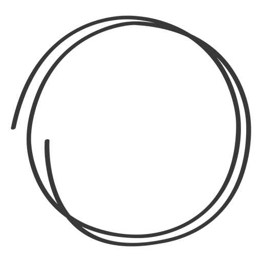 Hand Drawn Circle PNG Cutout