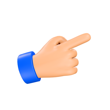 Hand Point PNG Free Image