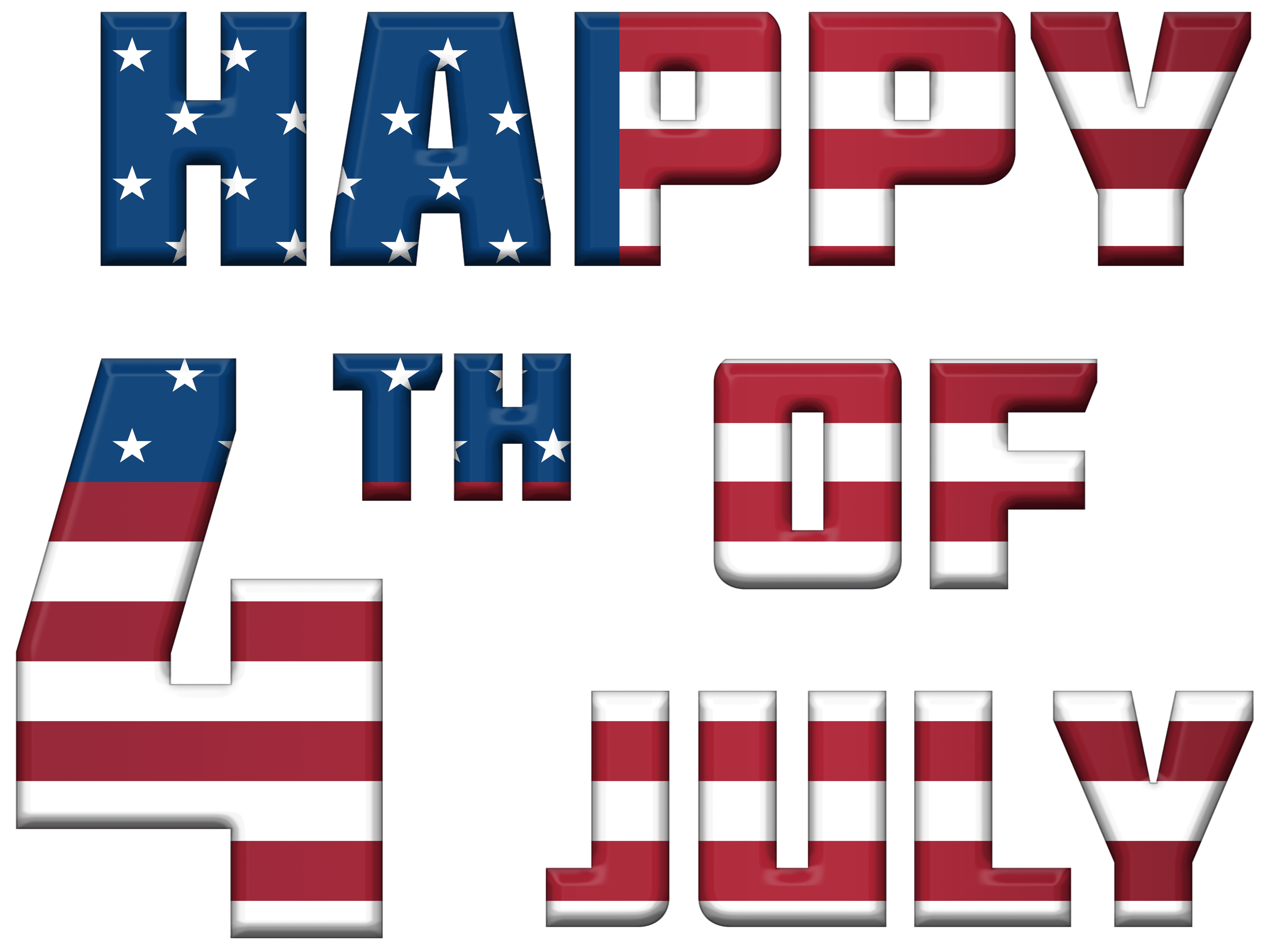 Happy 4th Of July PNG Clipart