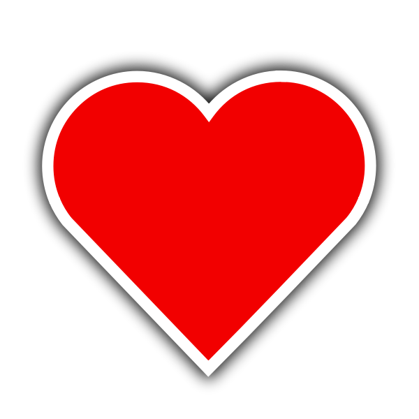 Heart Vector PNG Background