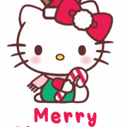 Hello Kitty Christmas PNG HD Image