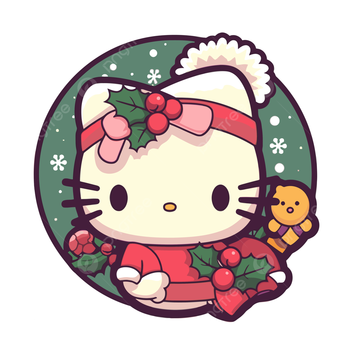 Hello Kitty Christmas PNG Picture