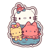 Hello Kitty Face PNG Clipart