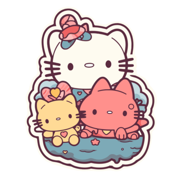 Hello Kitty Face PNG Clipart