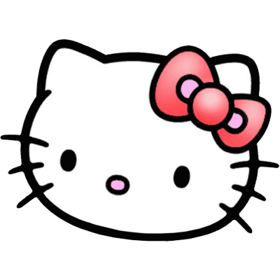 Hello Kitty Face PNG Cutout