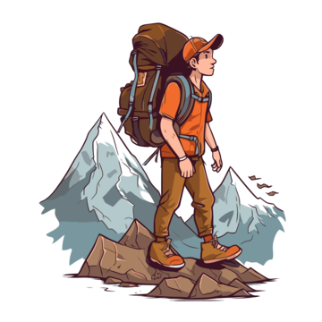 Hiker PNG Photo