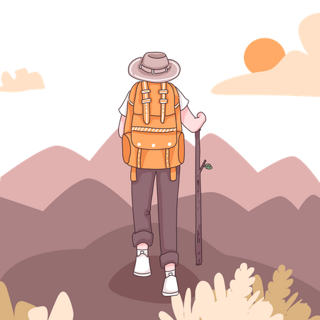 Hiker PNG Pic