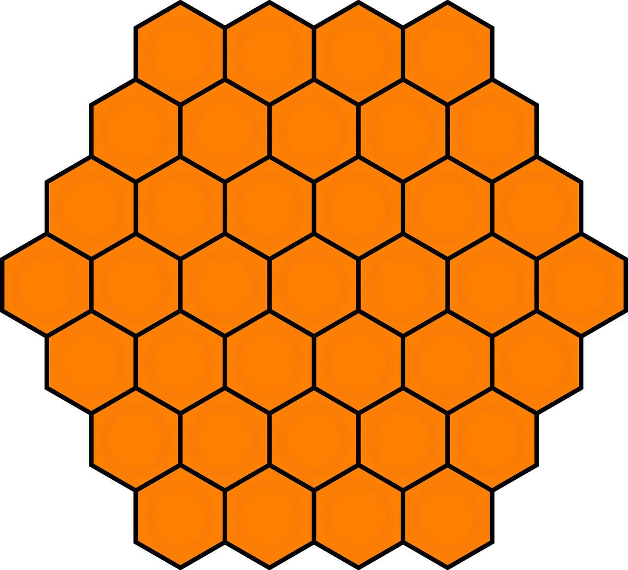 Honeycomb Pattern PNG File