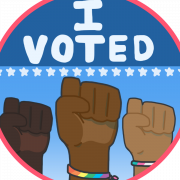 I Voted Sticker No Background