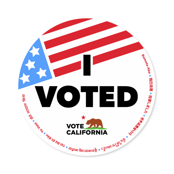 I Voted Sticker Transparent