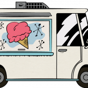 Ice Cream Truck Background PNG