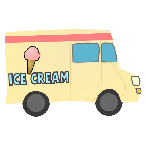 Ice Cream Truck No Background