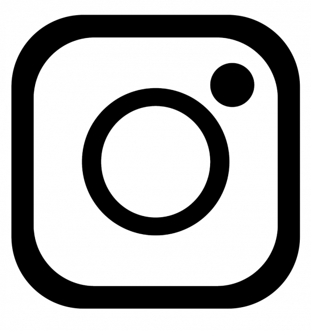 Instagram Logo Black PNG File
