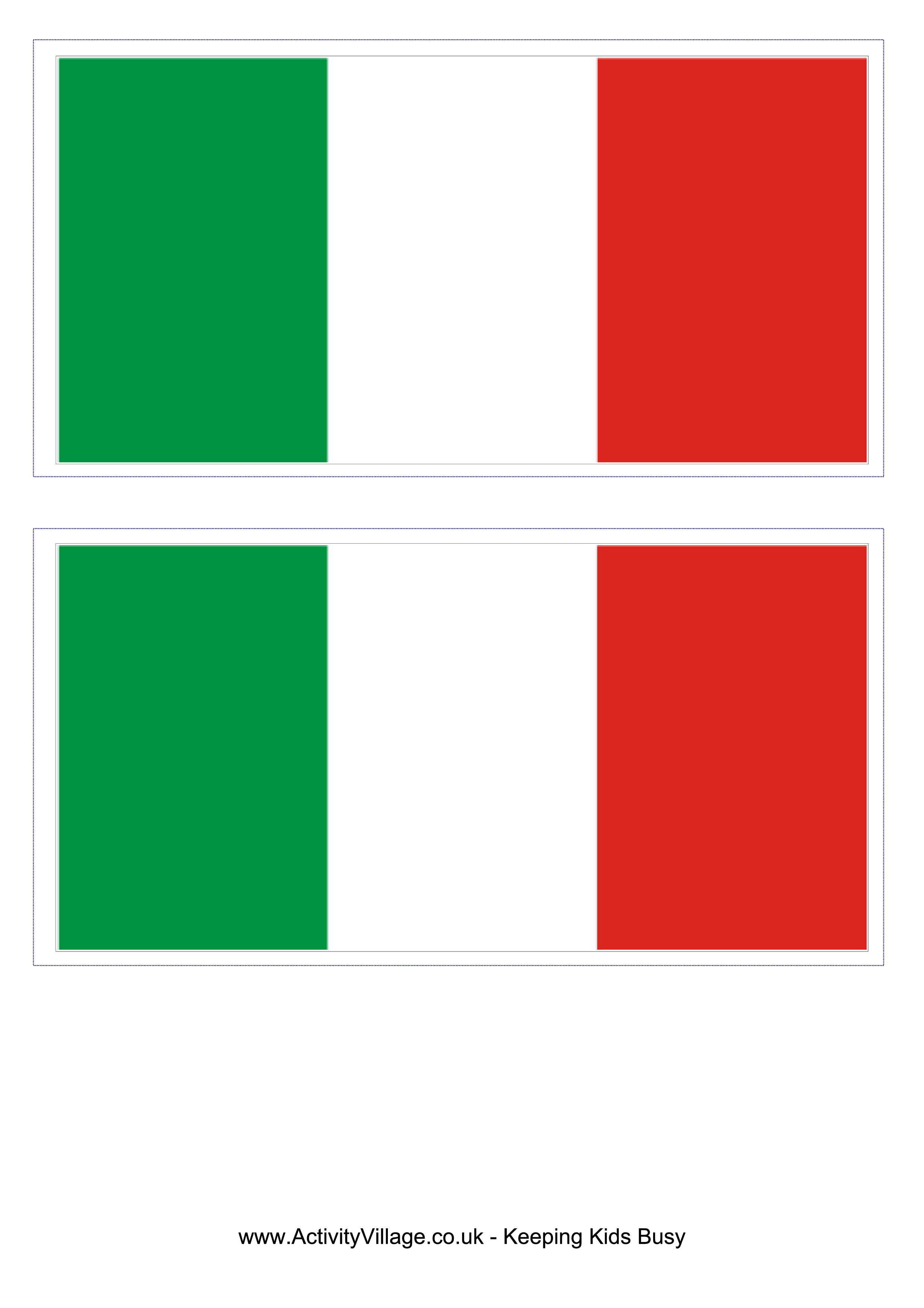 Italian Flag PNG Cutout