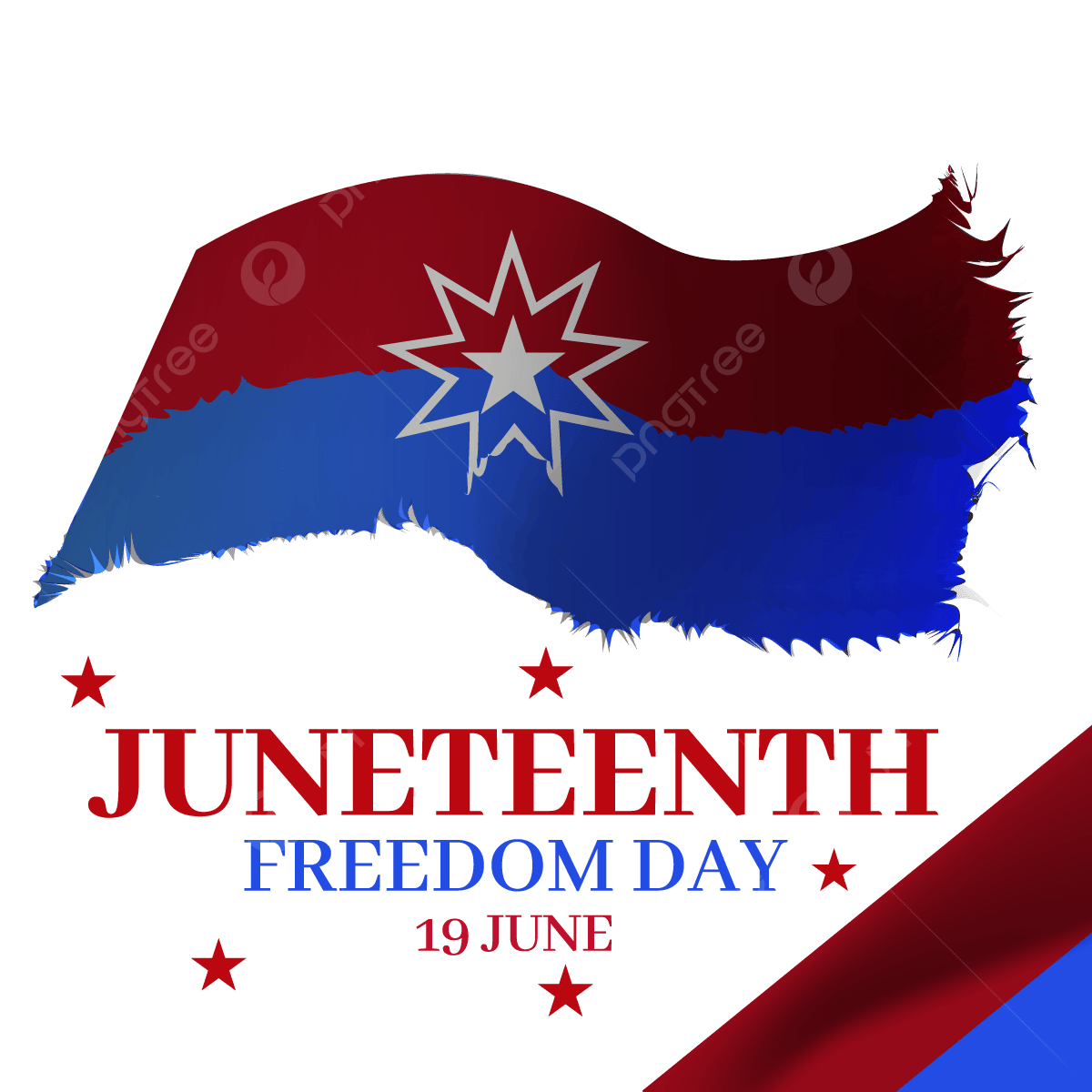 Juneteenth Flag PNG Free Image